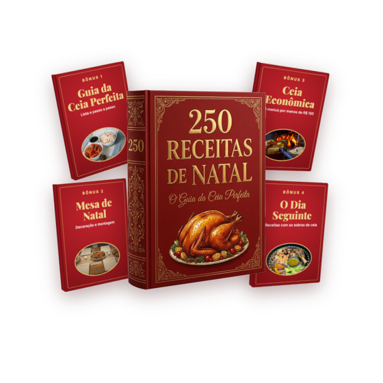 Livro 250 Receitas de Natal com os bônus